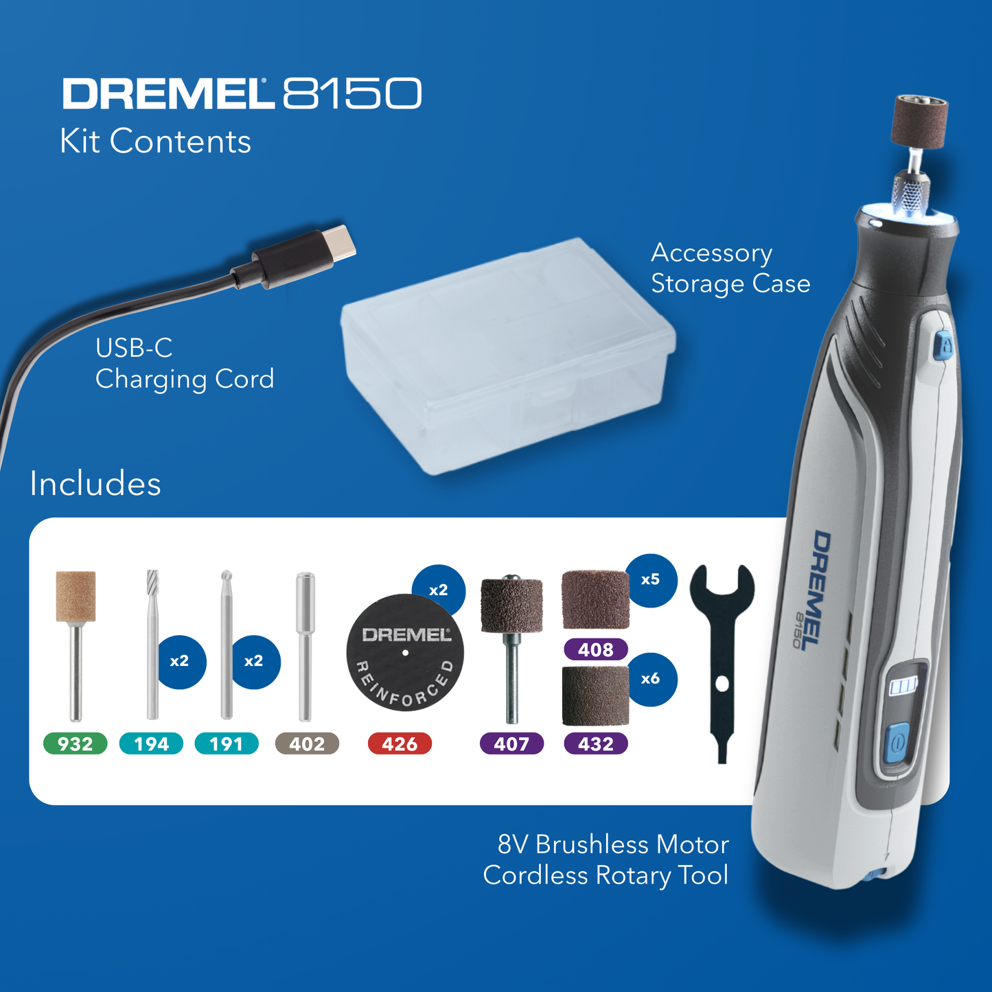 Dremel 8150-N/20 Brushless Cordless Tool