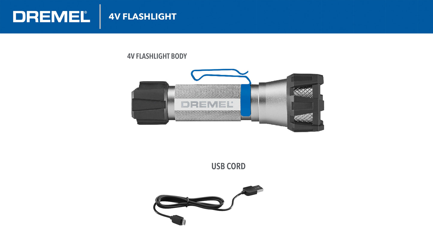 Dremel Cordless 4V USB Rechargeable Lithium-Ion LED Flashlight