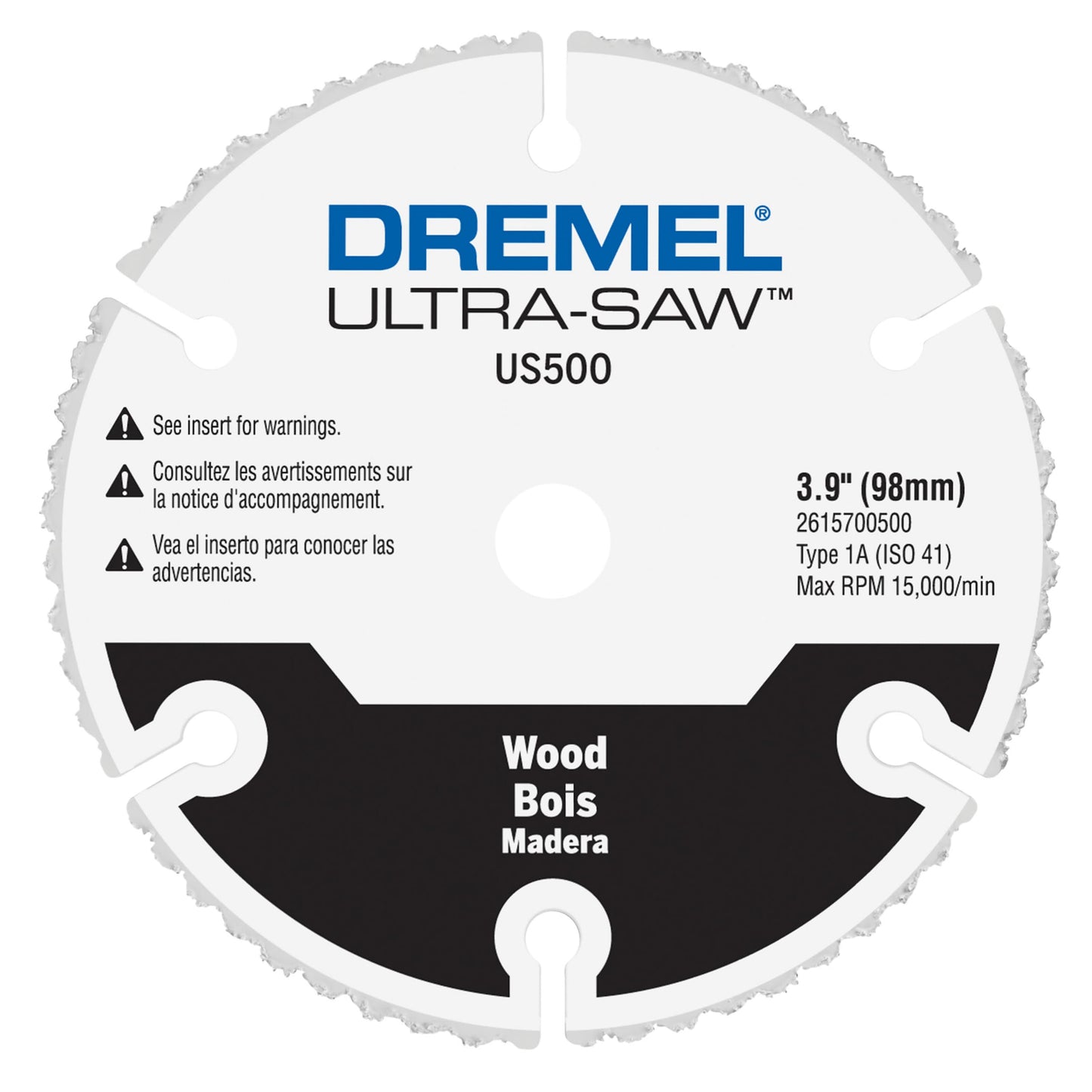 Dremel Ultra-Saw US500-01 4" Premium Carbide Wood & Plastic Cutting Wheel