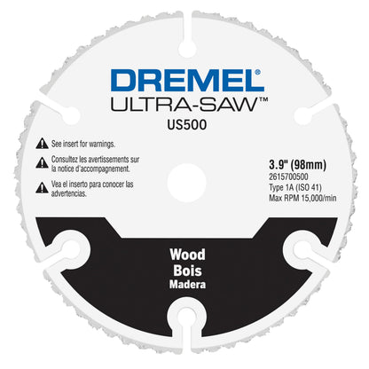 Dremel Ultra-Saw US500-01 4" Premium Carbide Wood & Plastic Cutting Wheel