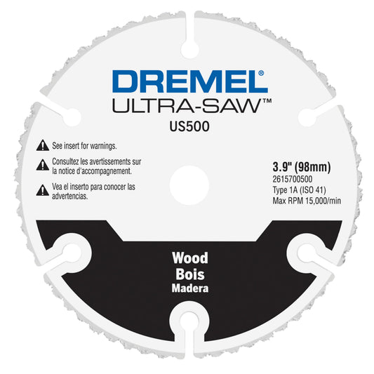 Dremel Ultra-Saw US500-01 4" Premium Carbide Wood & Plastic Cutting Wheel