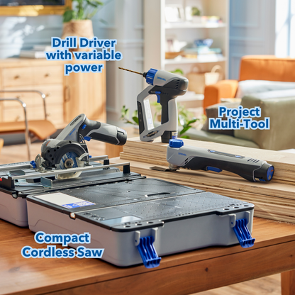 Dremel BP12AB Combo KIt -  Saw Station, 3 in 1 Drill, and Multitool